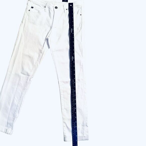 Adriano Goldschmied White Women’s Jeans The Prima Roll up Skinny Ankle Size 25R - Picture 5 of 9